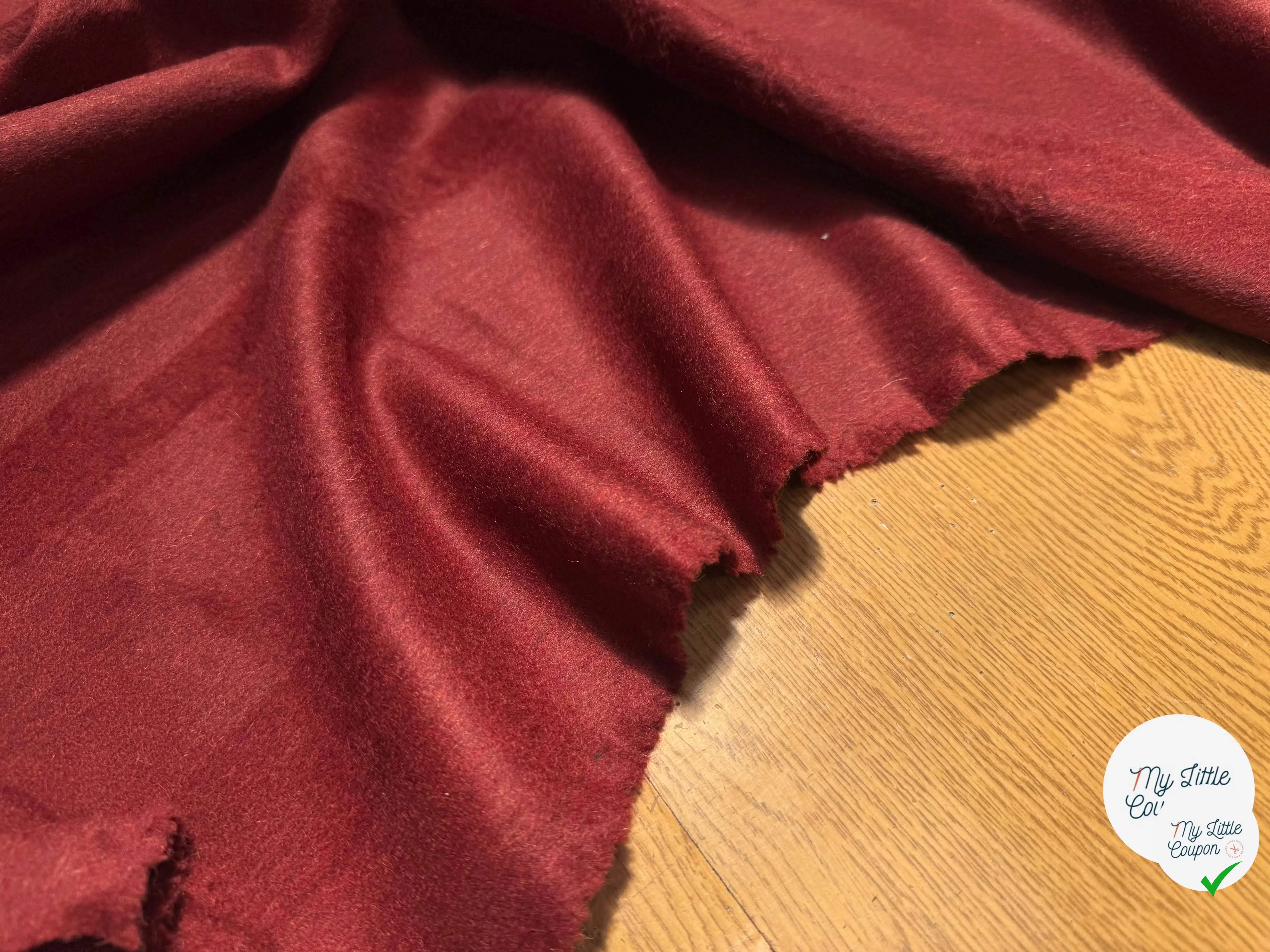 LAINAGE MANTEAU ALPAGA ROUGE ANGLAIS ULTRA CHIC - My Little Coupon