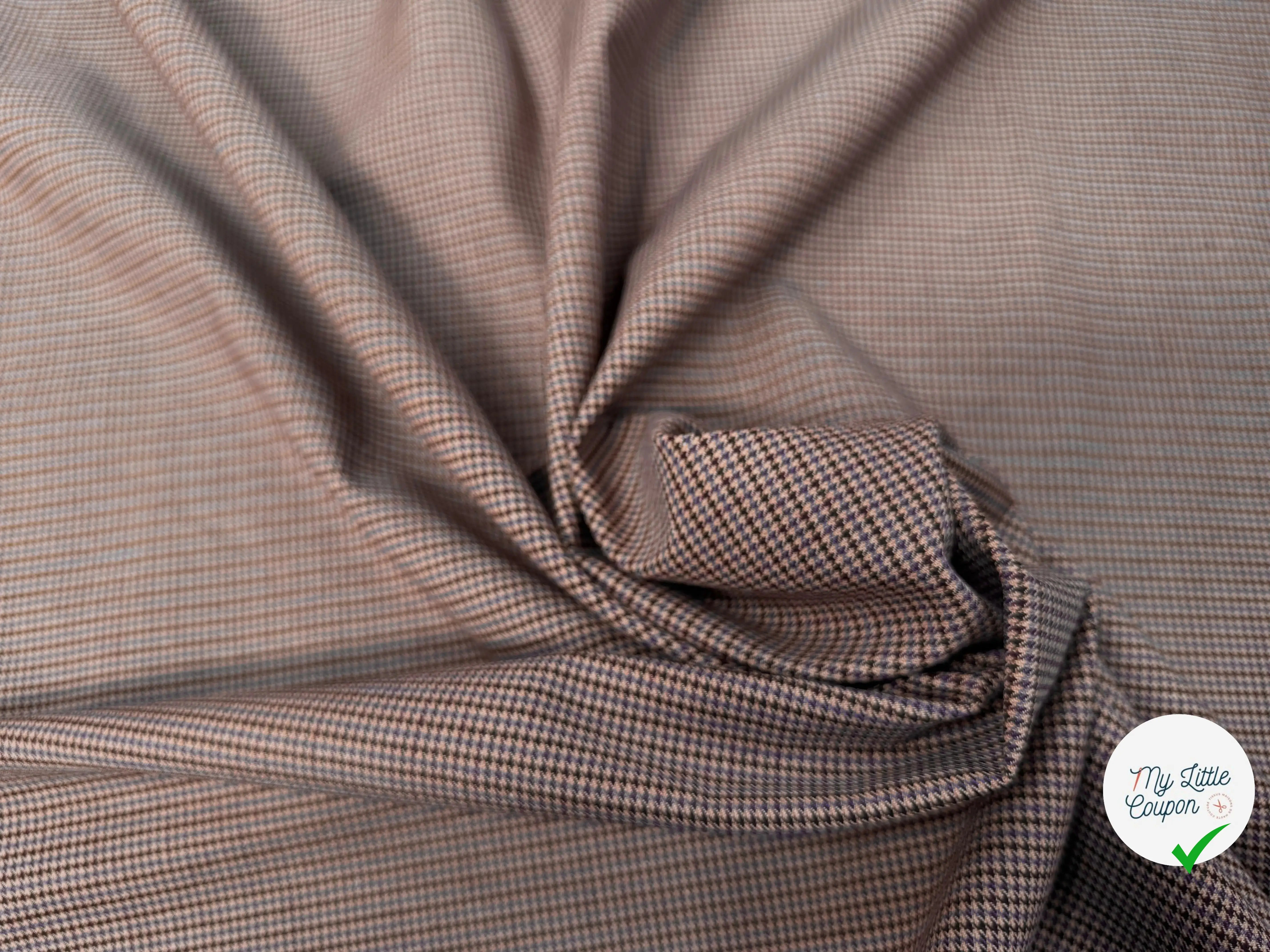 LAINAGE STRETCH PIED DE POULE - My Little Coupon
