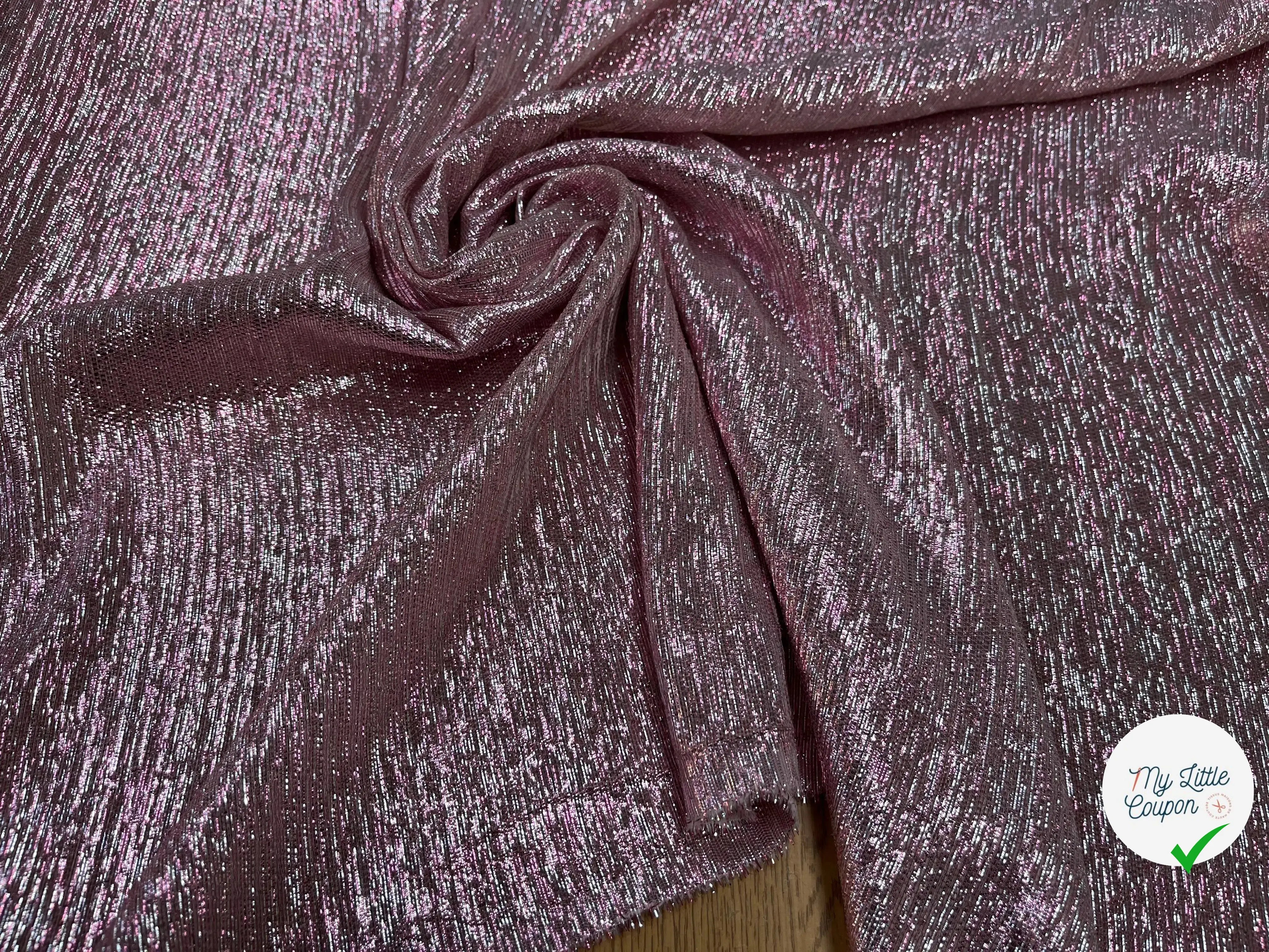 LAMÉ DE SOIE ROSE GRIS - My Little Coupon