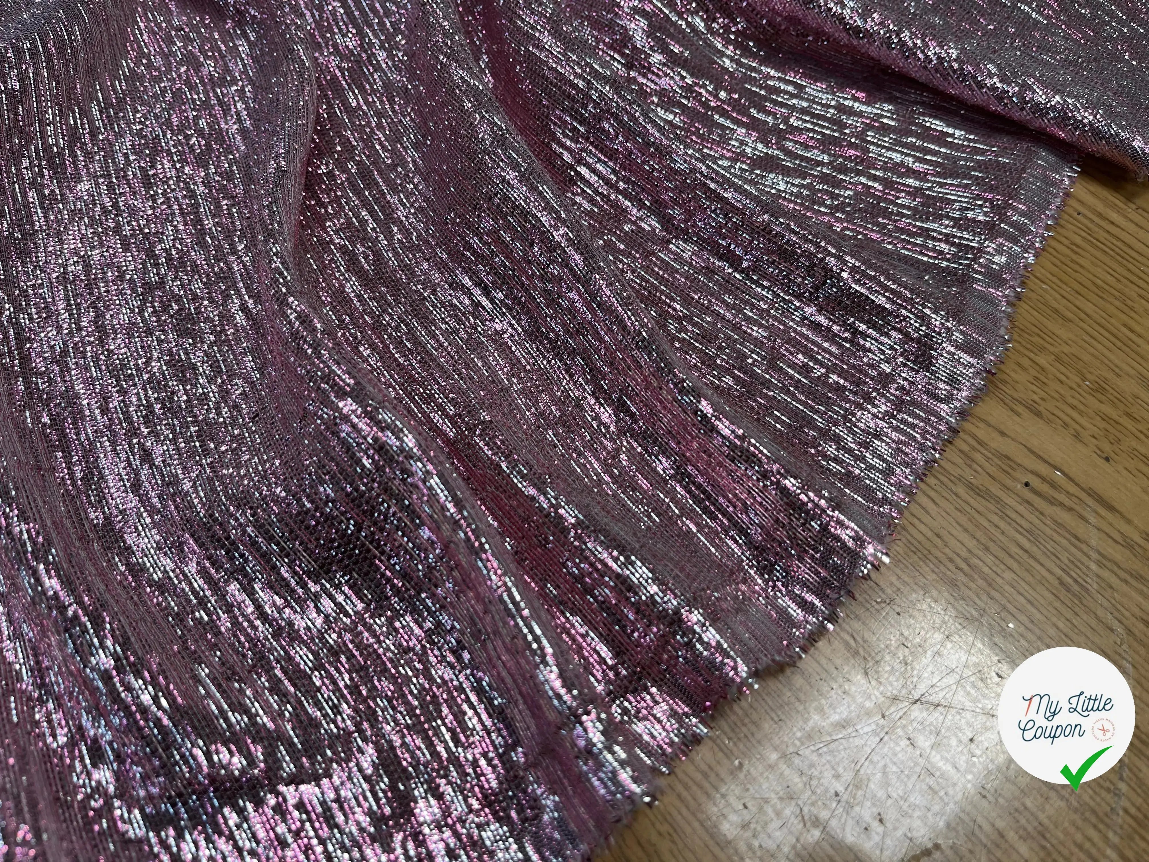 LAMÉ DE SOIE ROSE GRIS - My Little Coupon