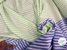 LIN RAYURES BLEU ET VERT RAYURES - My Little Coupon