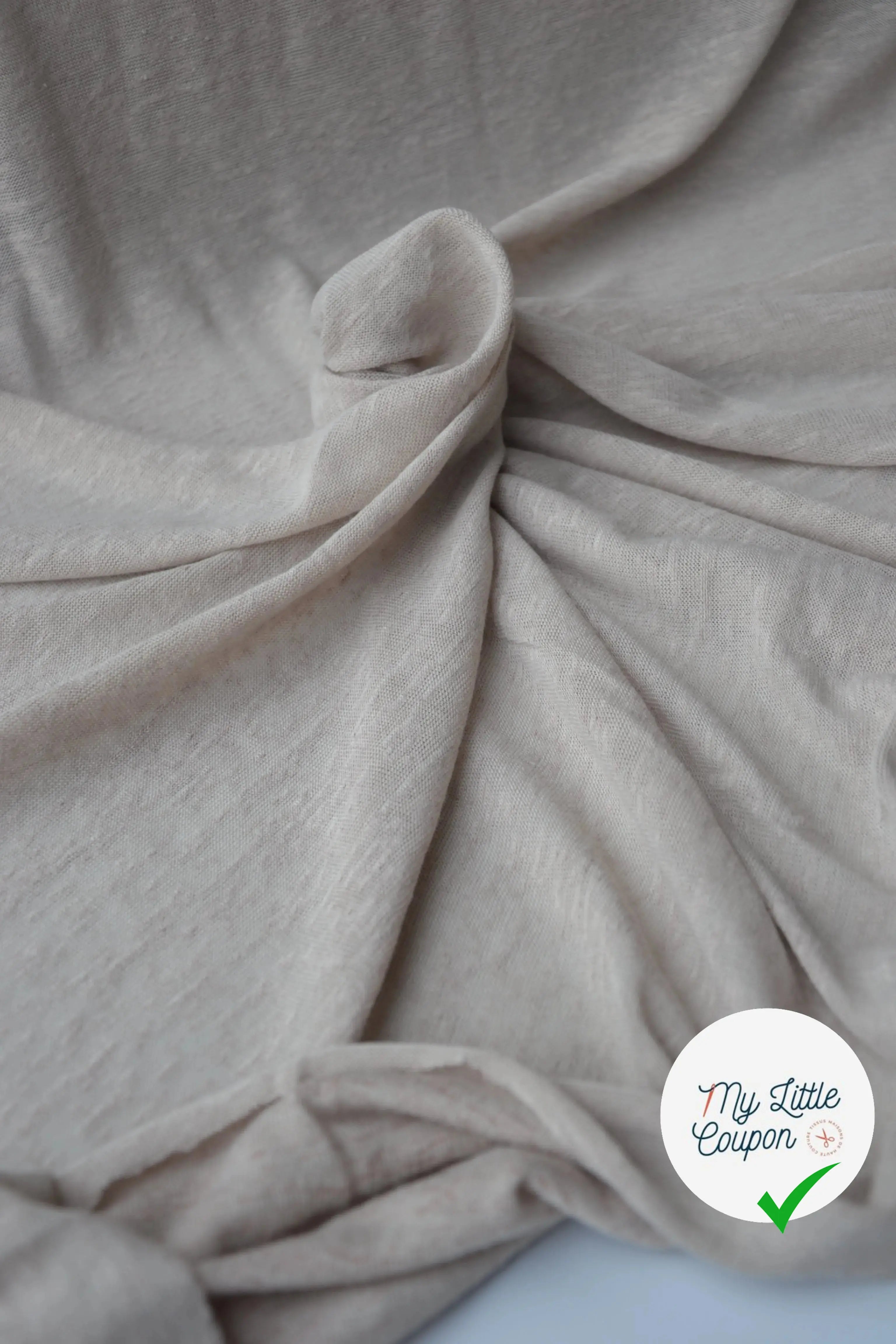 MAILLE EFFET LIN CHIC BEIGE - My Little Coupon