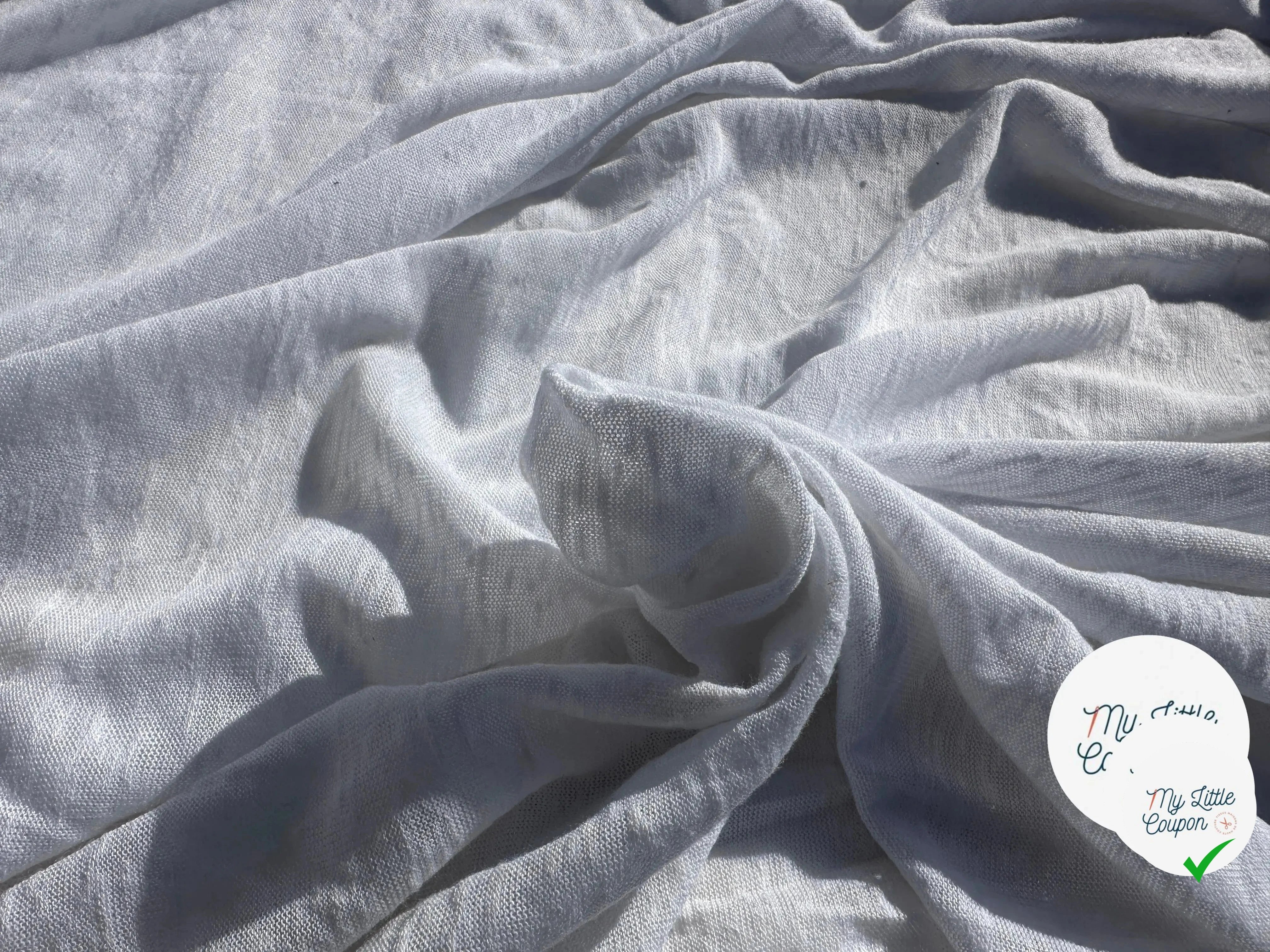 MAILLE EFFET LIN CHIC BLANC - My Little Coupon