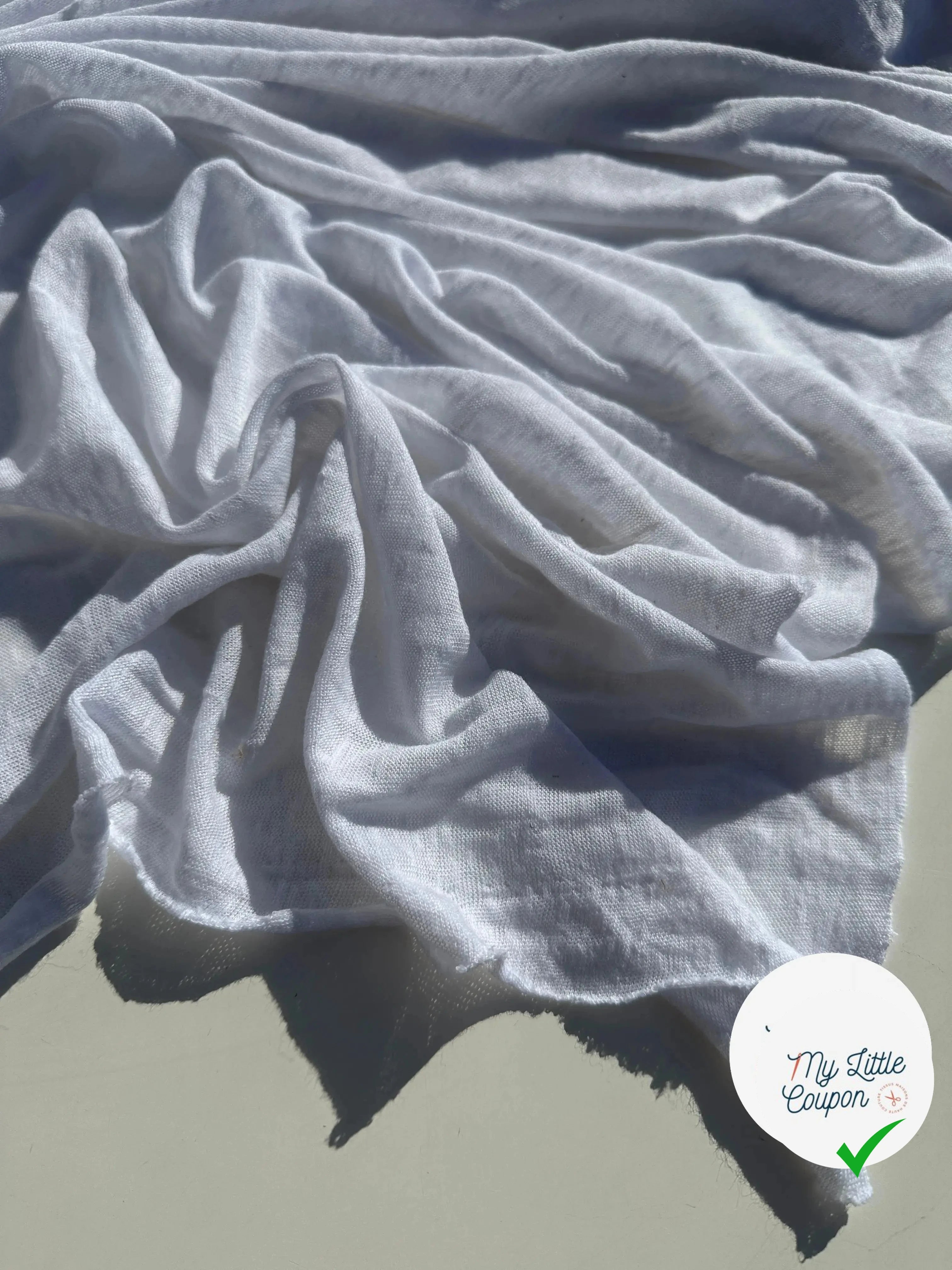 MAILLE EFFET LIN CHIC BLANC - My Little Coupon