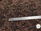 MAILLE FÊTE ULTRA STRETCH BRILLANT FLORAL POLY MULTICOLOR ORANGE - My Little Coupon