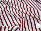 MAILLE LOURDE RAYURES ROUGE FOND BLANC - My Little Coupon
