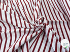 MAILLE LOURDE RAYURES ROUGE FOND BLANC - My Little Coupon
