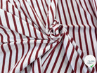 MAILLE LOURDE RAYURES ROUGE FOND BLANC - My Little Coupon