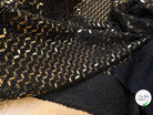 MAILLE SÉQUIN PÉTITE RECTANGLE OR EN ZIG ZAG BRILLANTE - My Little Coupon