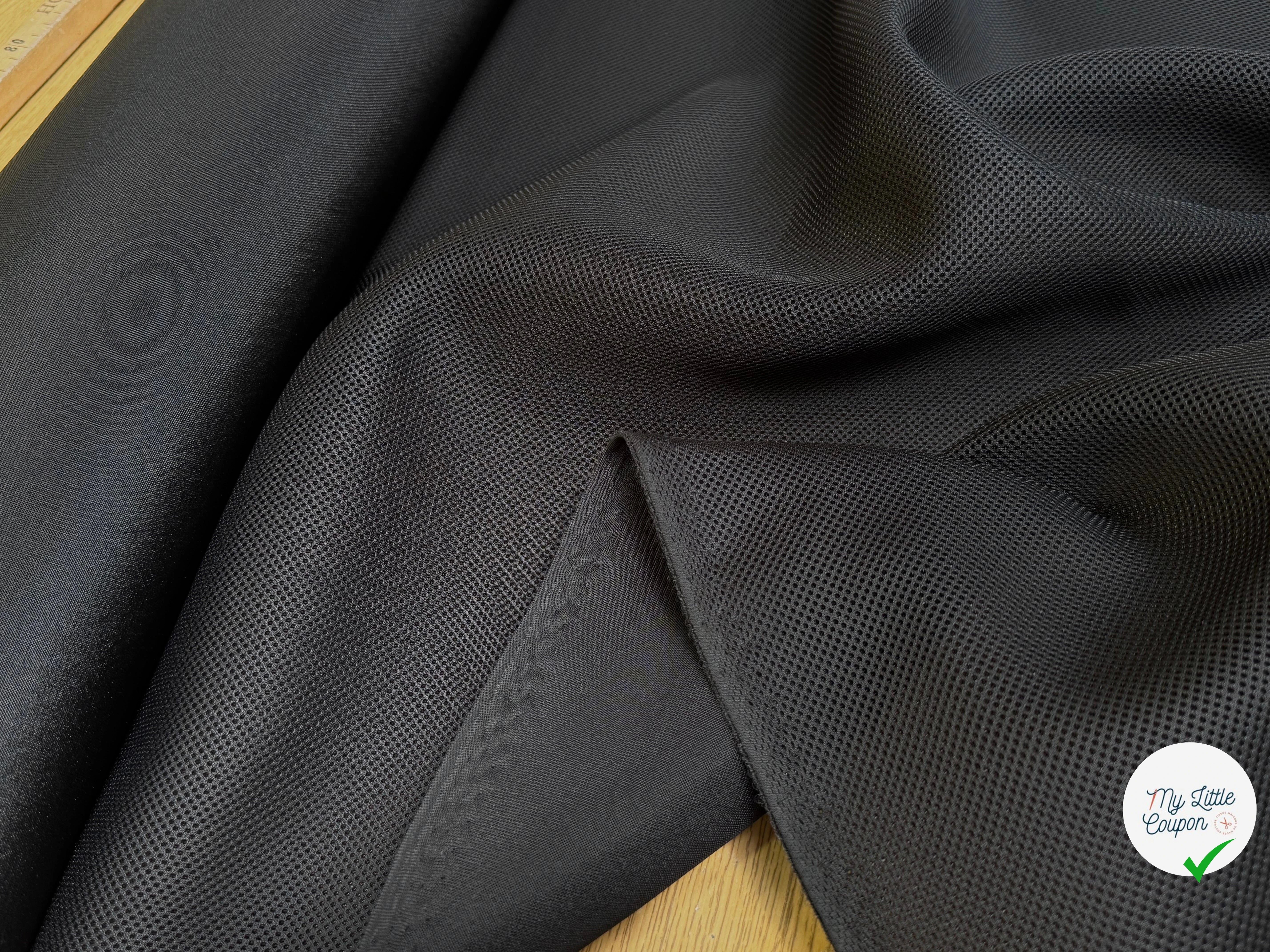 (Chute) MESH LÉGÈREMENT STRETCH NOIR - My Little Coupon