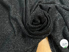 MOLLETON FIN LUREX ARGENT NOIR - My Little Coupon