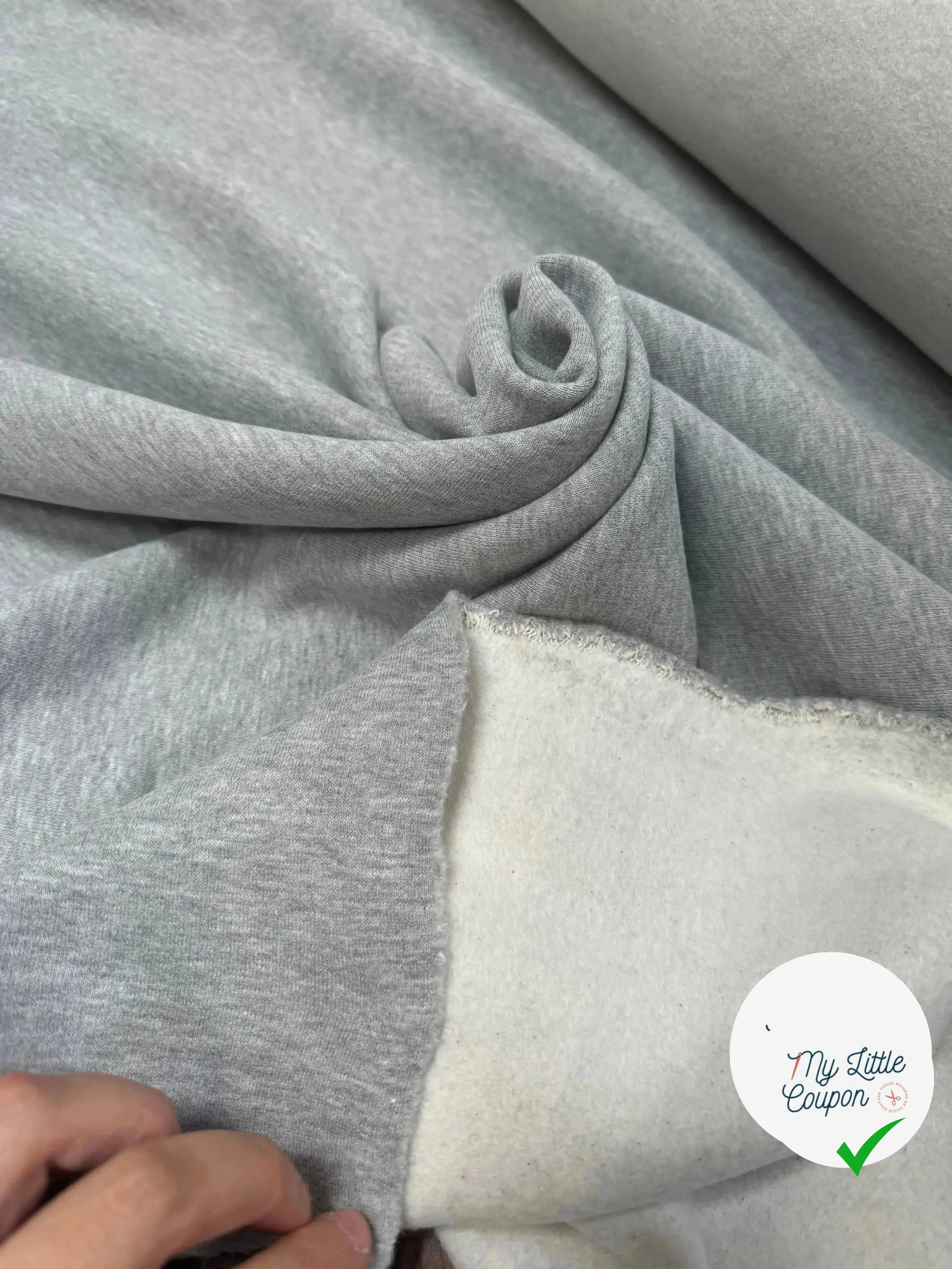 MOLLETON SWEAT GRIS CHINE - My Little Coupon