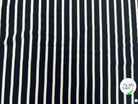 MOLLETON VISCOSE EMERISERISÉ RAYURE BLANC FOND NOIR MSO