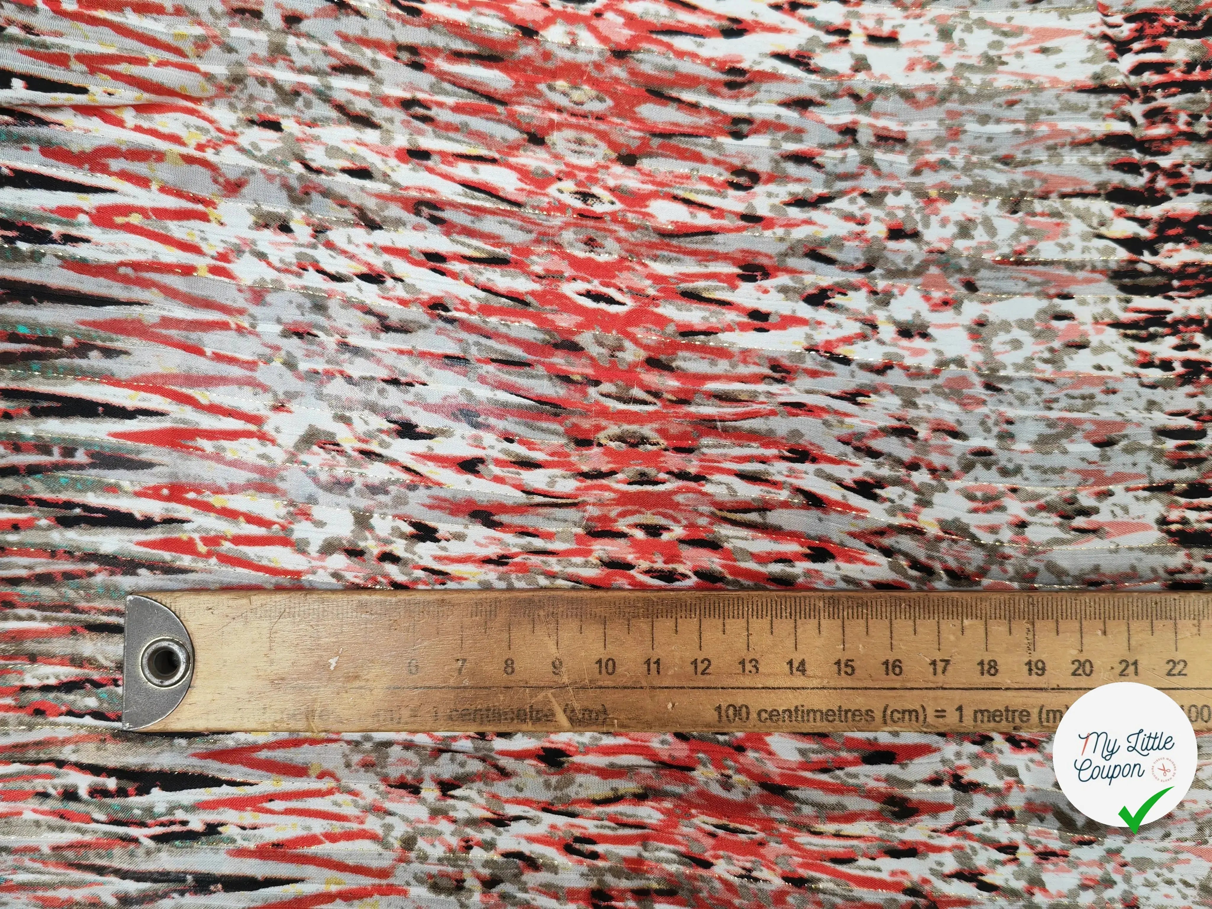 MOUSSELINE ESPRIT SAVANA ROUGE - My Little Coupon