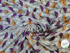 MOUSSELINE OSLOW FLEURS WAX ORANGE & VIOLET - My Little Coupon