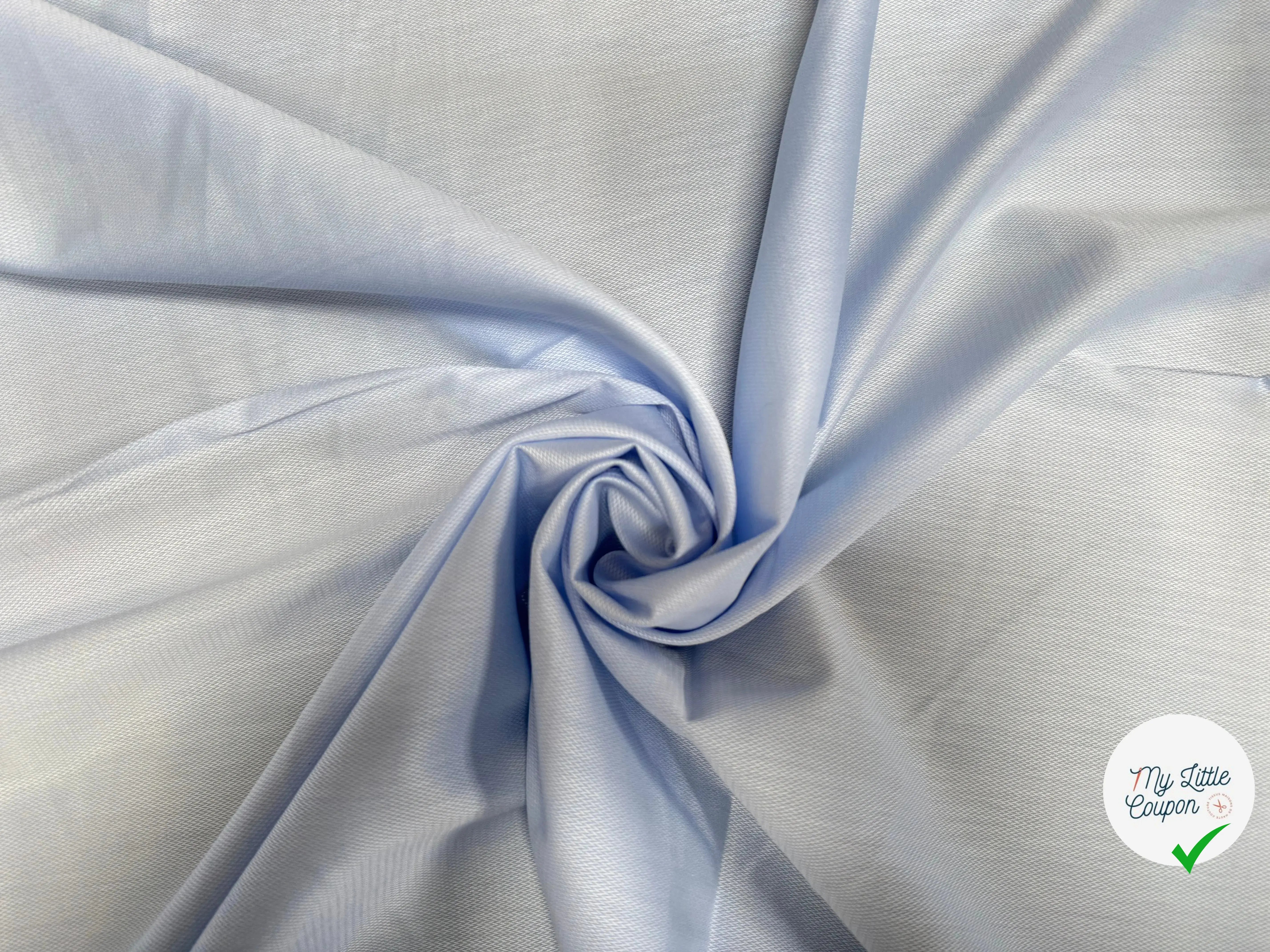 OXFORD 100% COTON BLEU CLAIR ET BLANC - My Little Coupon