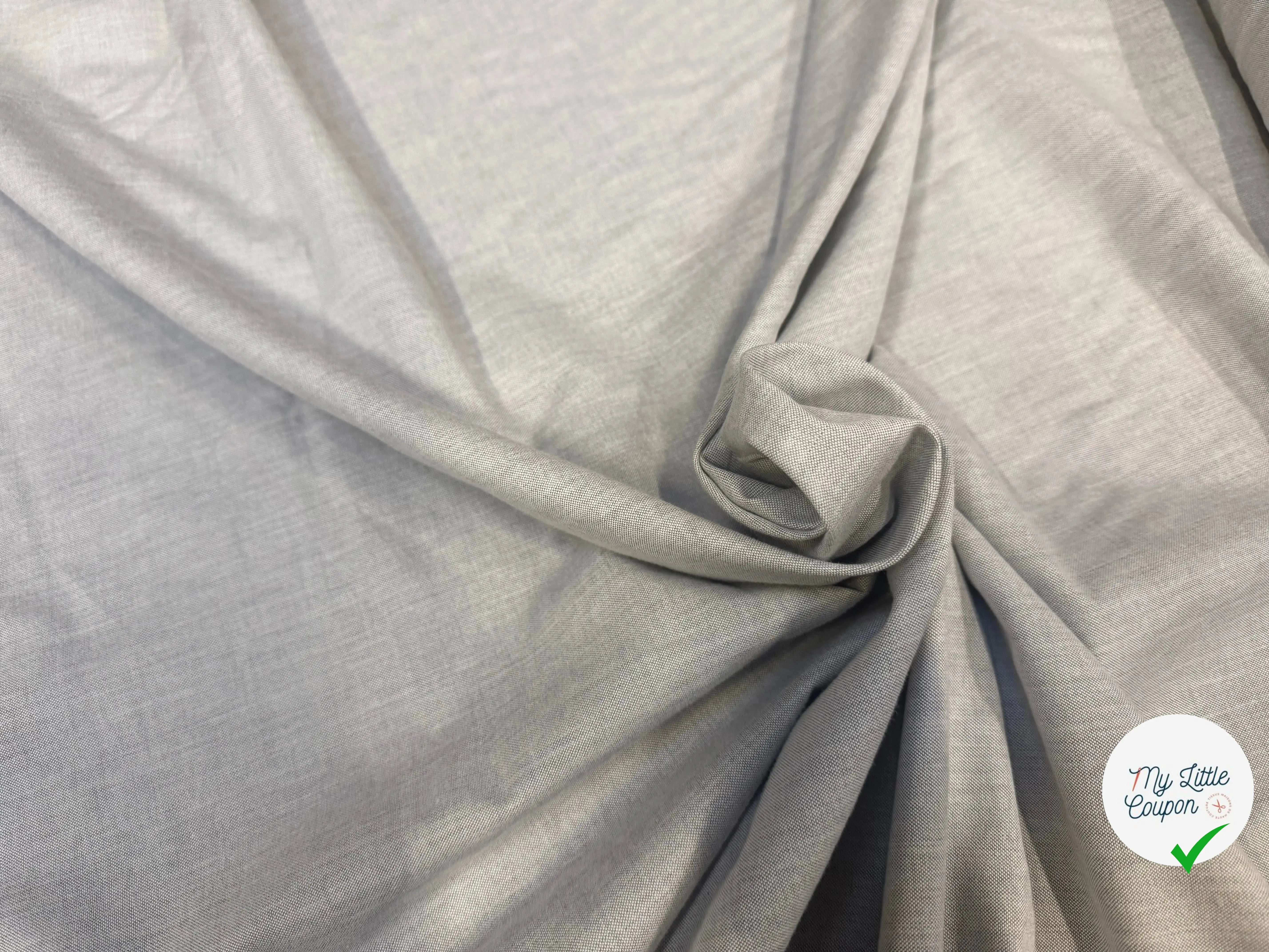 OXFORD DE COTON GRIS - My Little Coupon