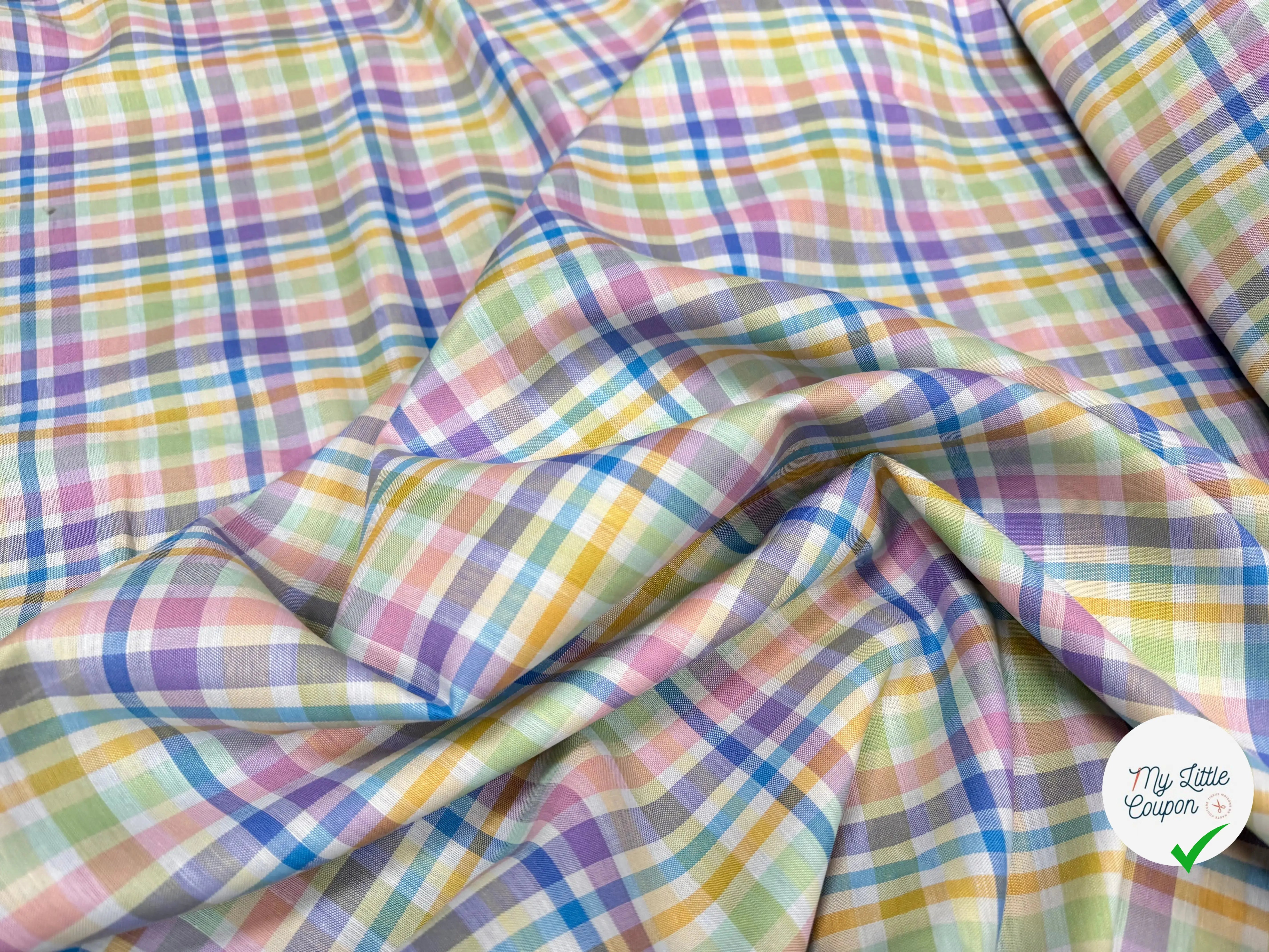 OXORD COTON (BELLE TENUE) TARTAN TROPEA FRESKA - My Little Coupon