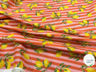 PERCALE COTON ETNA ROSE ORANGE PRINT - My Little Coupon