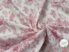 PERCALE DE COTON  ACAJOU ROUGE - My Little Coupon