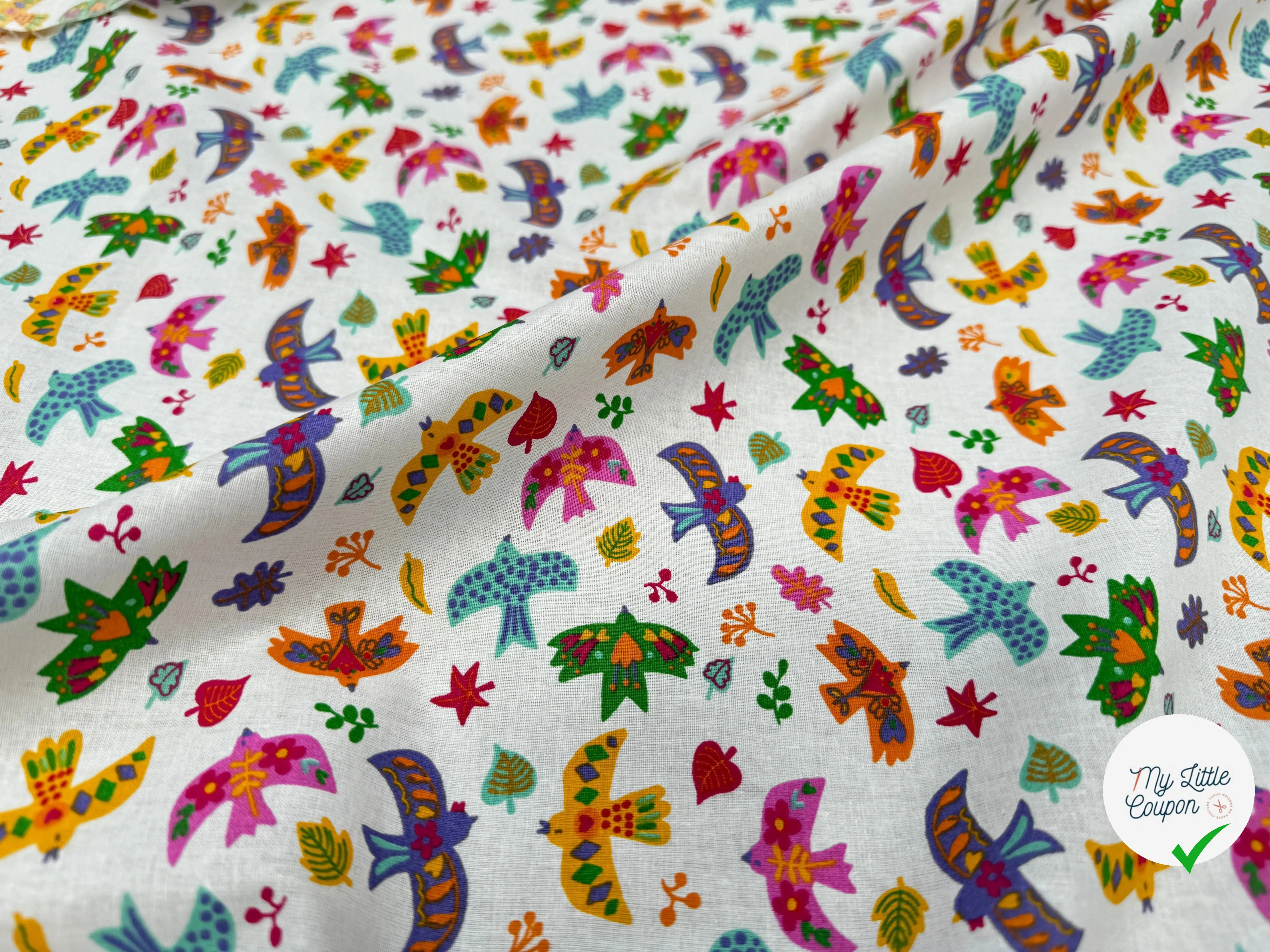 PERCALE DE COTON CUICUI BLANC - My Little Coupon