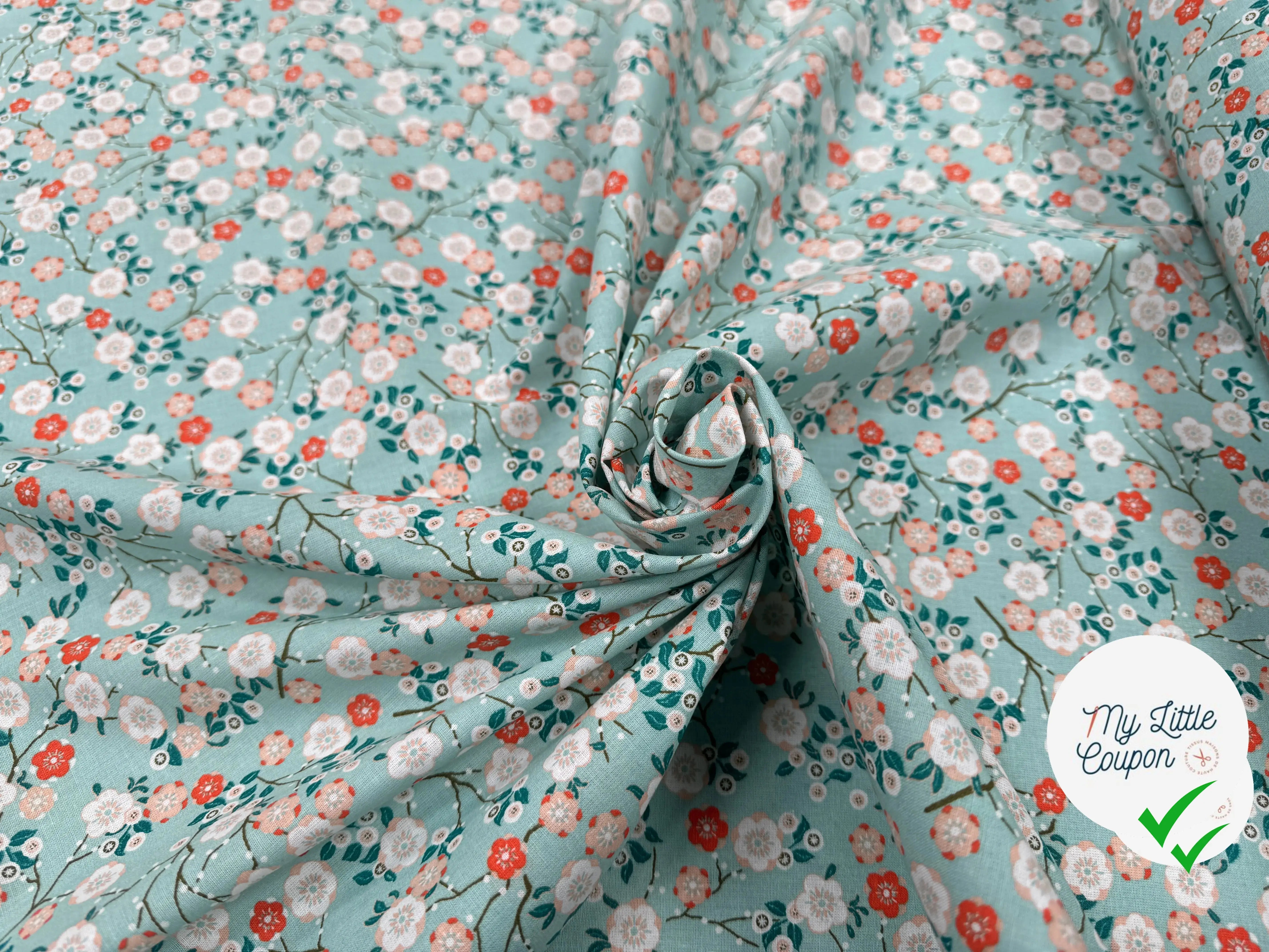 PERCALE DE COTON HOKKAIDO CIEL - My Little Coupon