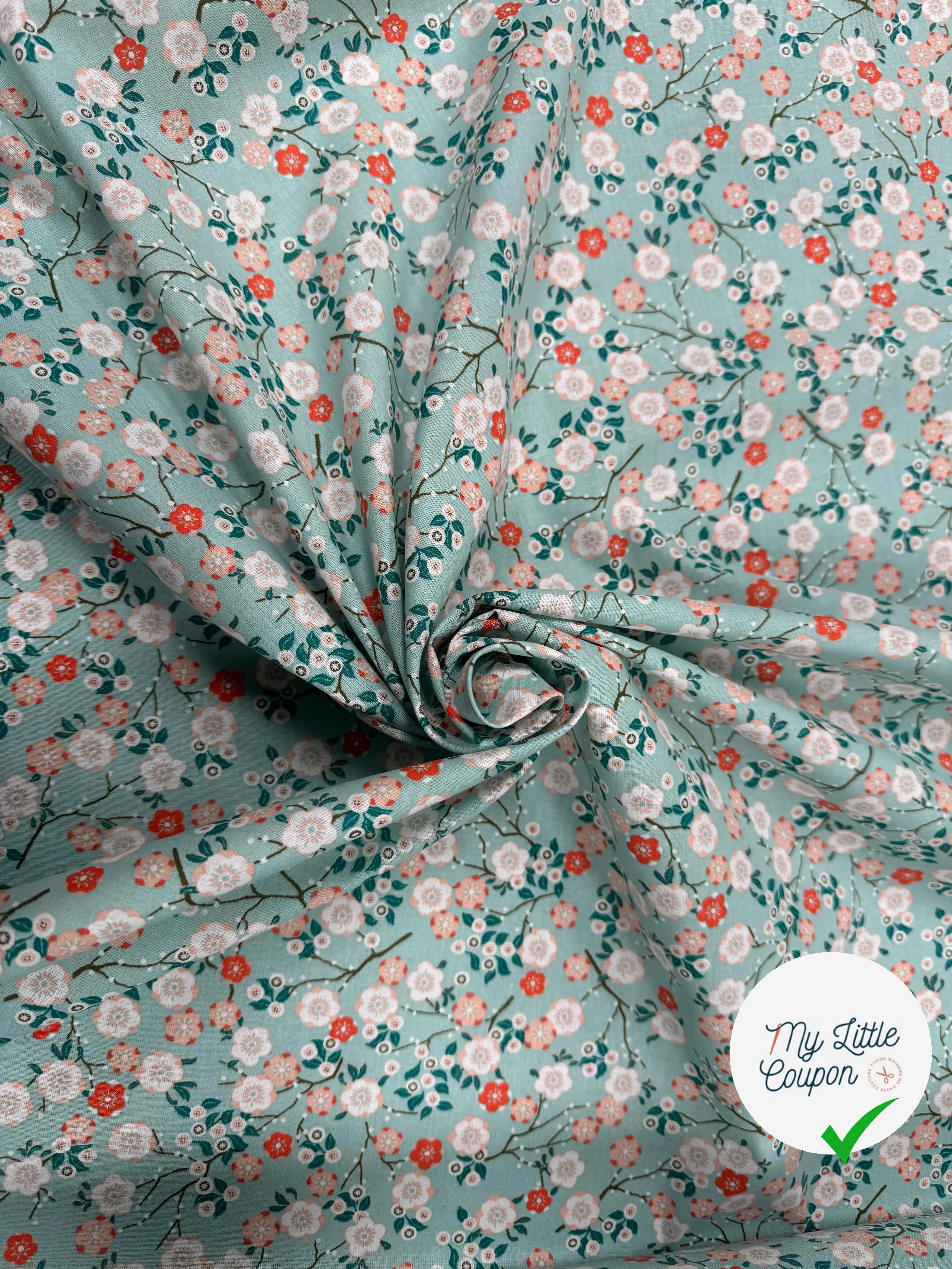 PERCALE DE COTON HOKKAIDO CIEL - My Little Coupon