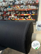 PIQUÉ DE COTON LOSANGES SUISSE NOIR ST GALLEN - My Little Coupon - tissu - coudre