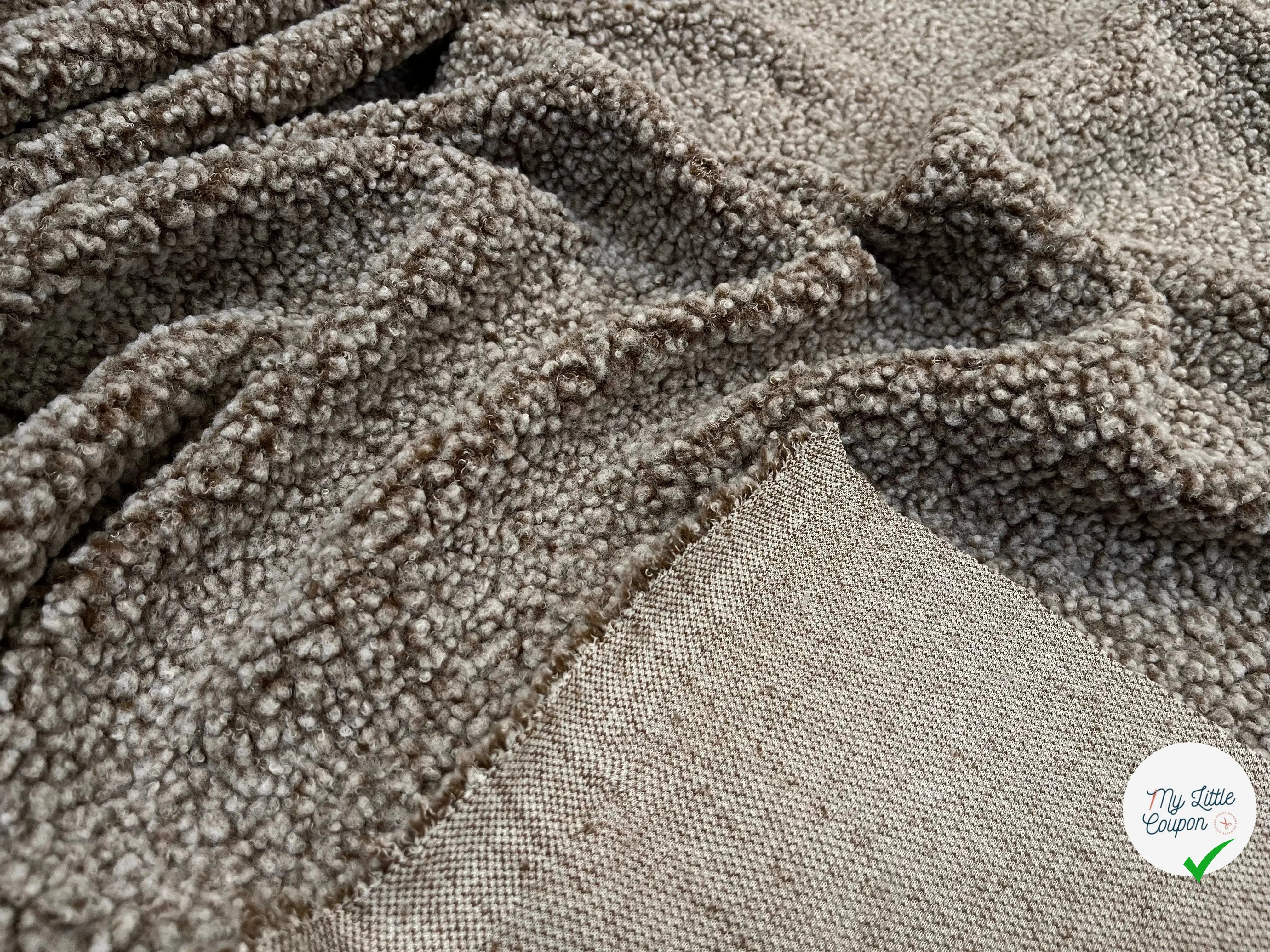 POLAIRE BOUCLETTE MARRON/ECRU - My Little Coupon