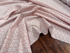 (Chute) POPELINE COTON FLEURS TERRACOTA - My Little Coupon