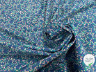 POPELINE COTON IMPRIMÉE TAZZA SAPIN / COBALT - My Little Coupon