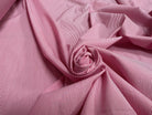 (Chute) POPELINE COTON ORGANIQUE PA RAYURES ROSE BLANC - My Little Coupon