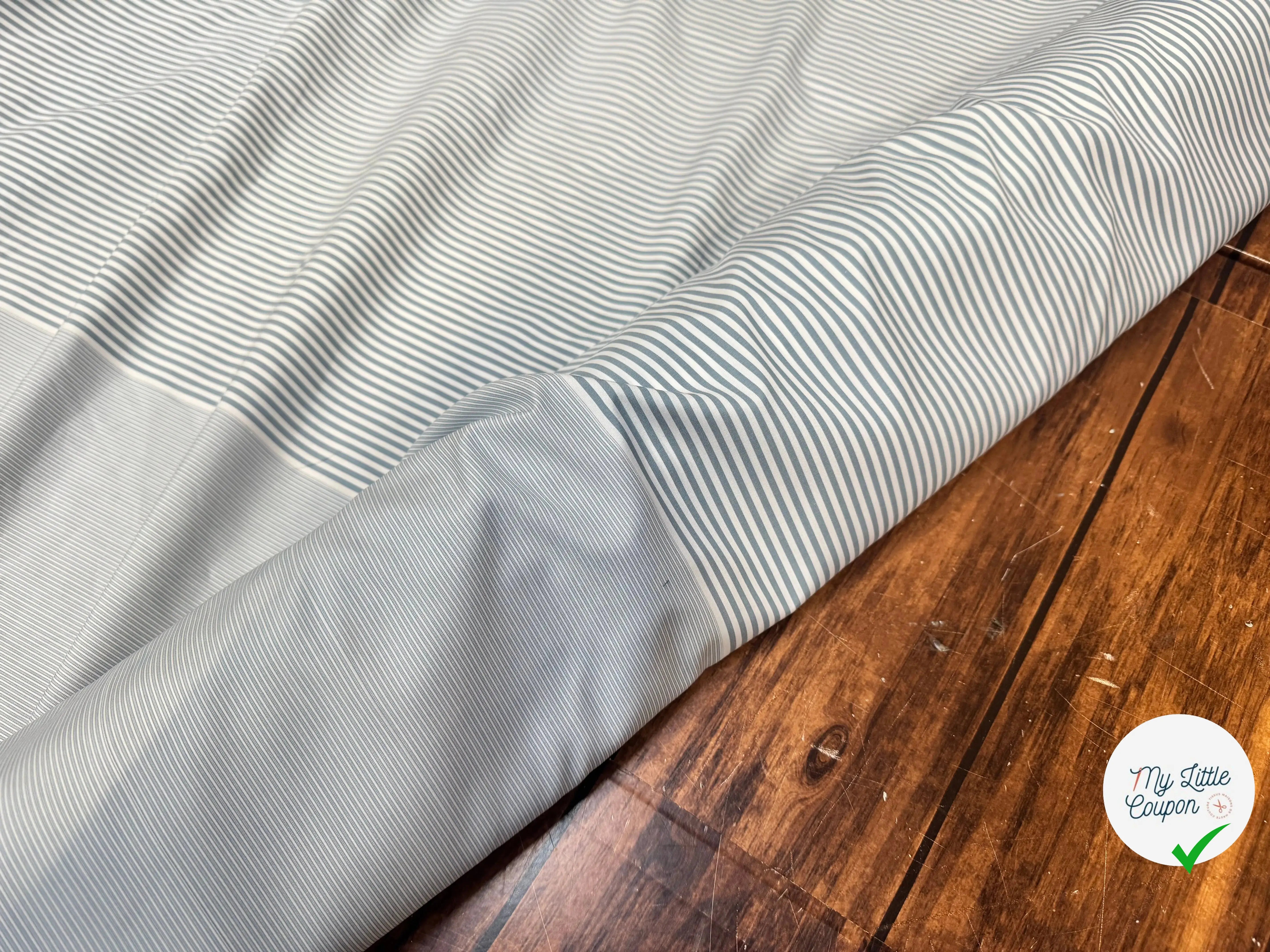 POPELINE DE COTON DOUBLE LAIZE DIVERS BLEU - My Little Coupon