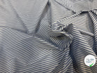 POPELINE DE COTON RAYURES BLEU - My Little Coupon