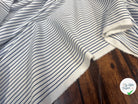POPELINE DE COTON RAYURES BLEU - My Little Coupon