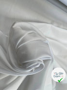 POPELINE DE COTON UNI BLANC OPTIQUE STRETCH - My Little Coupon
