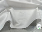 POPELINE DE COTON UNI BLANC OPTIQUE STRETCH - My Little Coupon