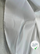 POPELINE DE COTON UNI BLANC UNI - My Little Coupon