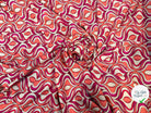 POPELINE DE VISCOSE IMPRIMÉE LEGEREMENT SATINEE - My Little Coupon
