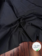 SATIN DE COTON BLEU NUIT CRAQUANT ASPECT CHINTZE - My Little Coupon