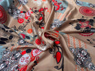 SATIN DE SOIE POESIA DI MARRONE E FOGLIE - My Little Coupon