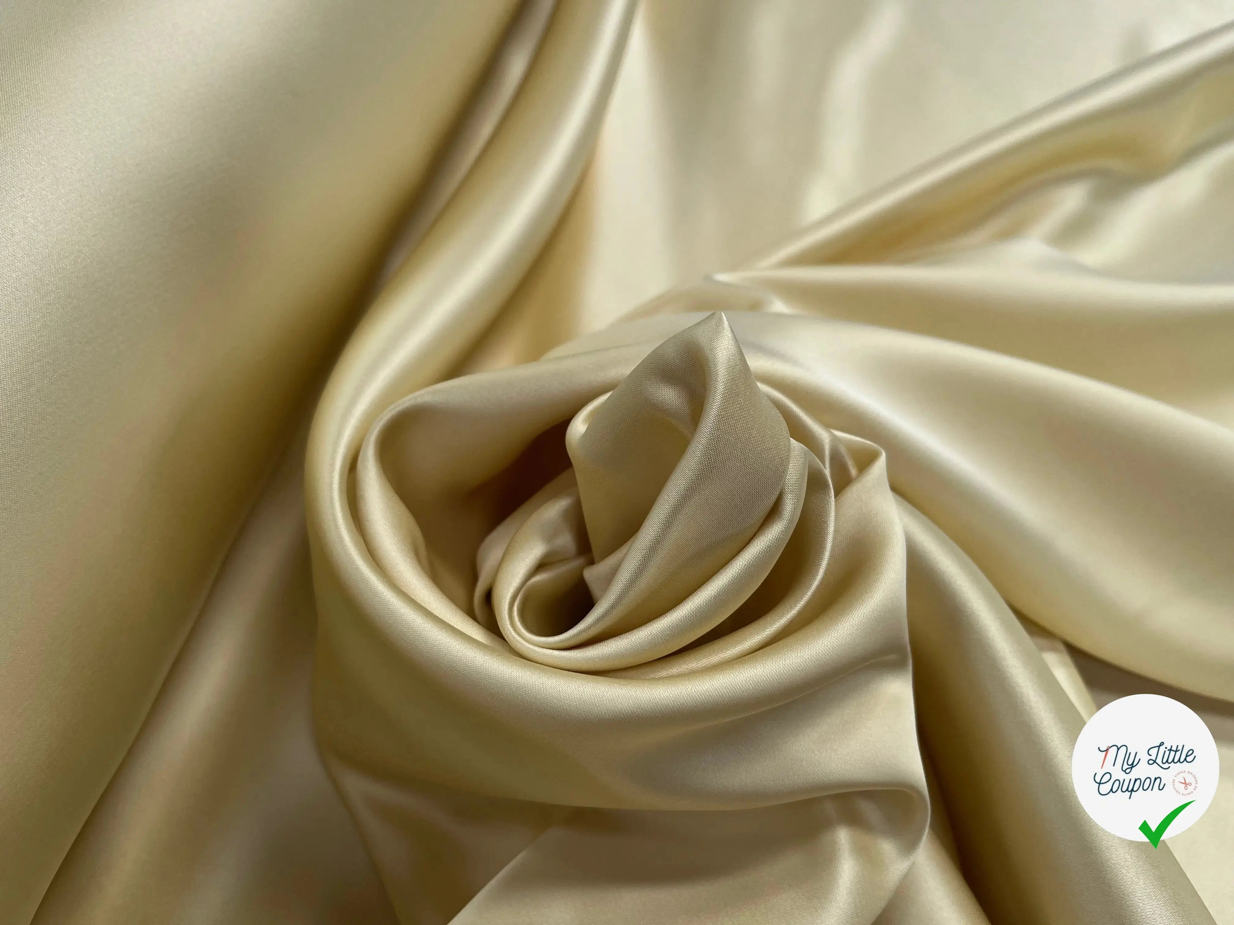 SATIN DOUBLE ETTOFFE LOURD JAUNE - My Little Coupon