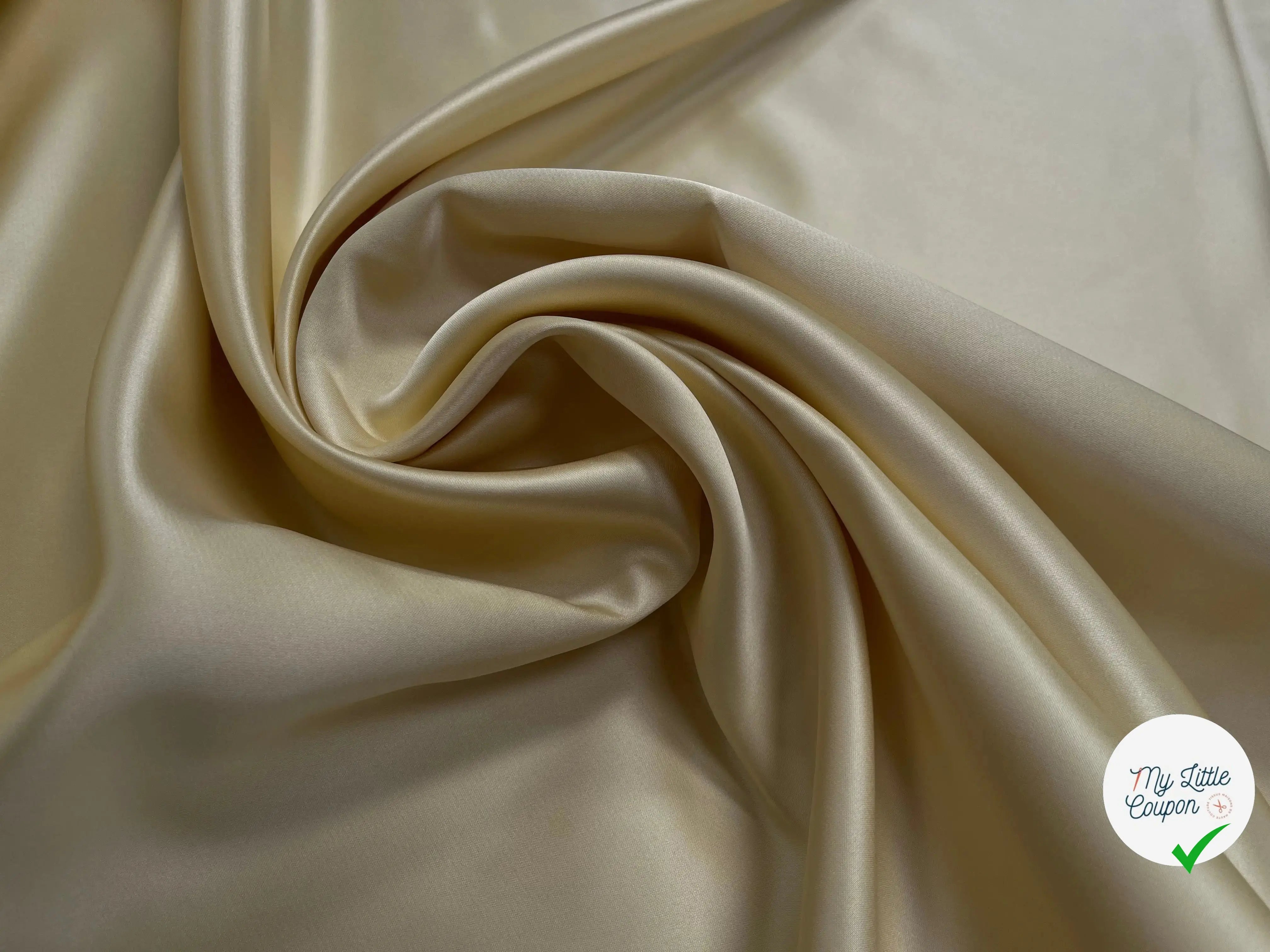 SATIN DOUBLE ETTOFFE LOURD JAUNE - My Little Coupon