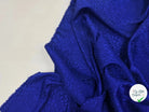 SATIN JACQUARD LÉOPARD BLEU PROFOND MLC INTERN