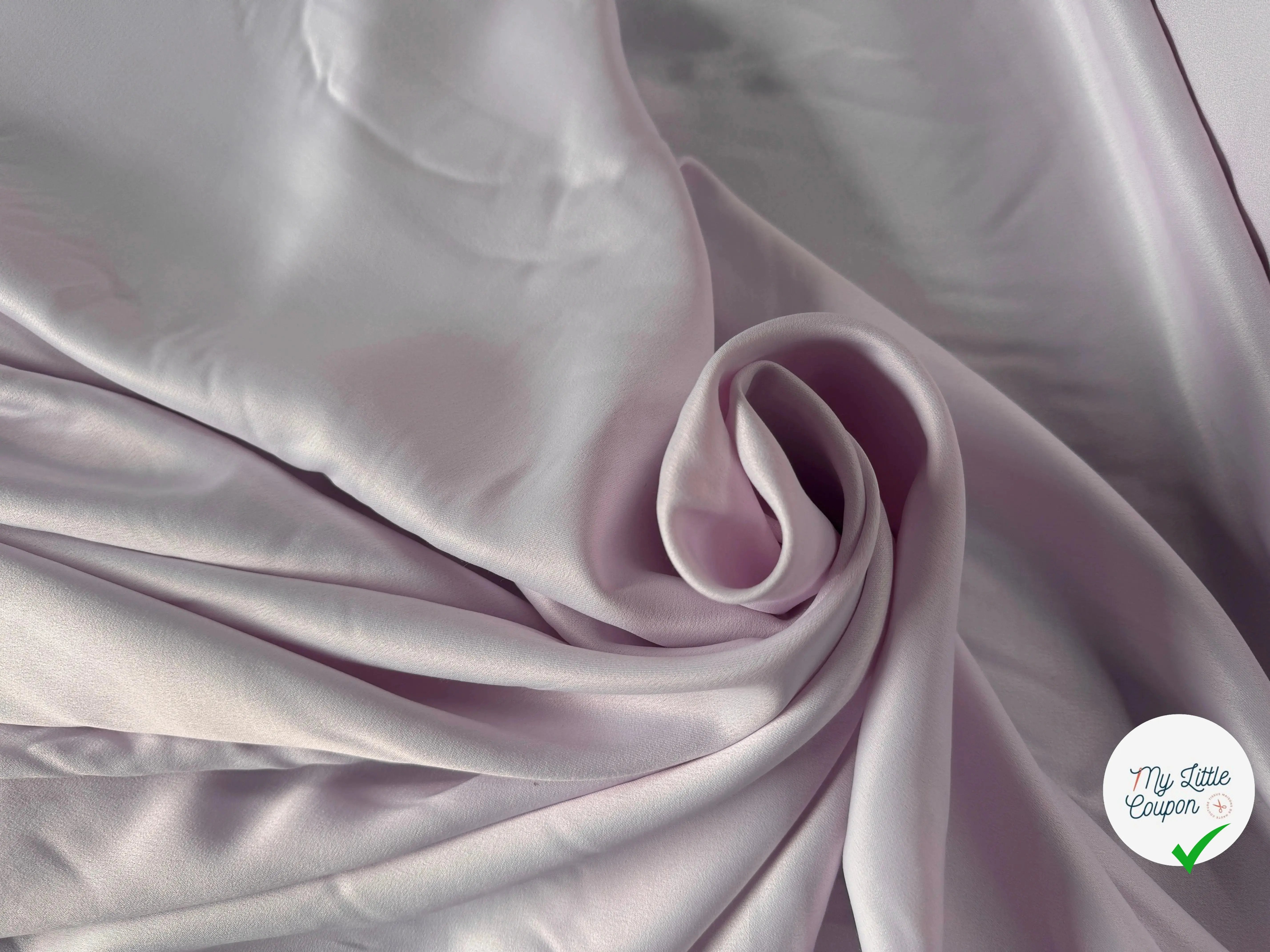 SATIN RICHE VISCOSE LAINE LILAS - My Little Coupon