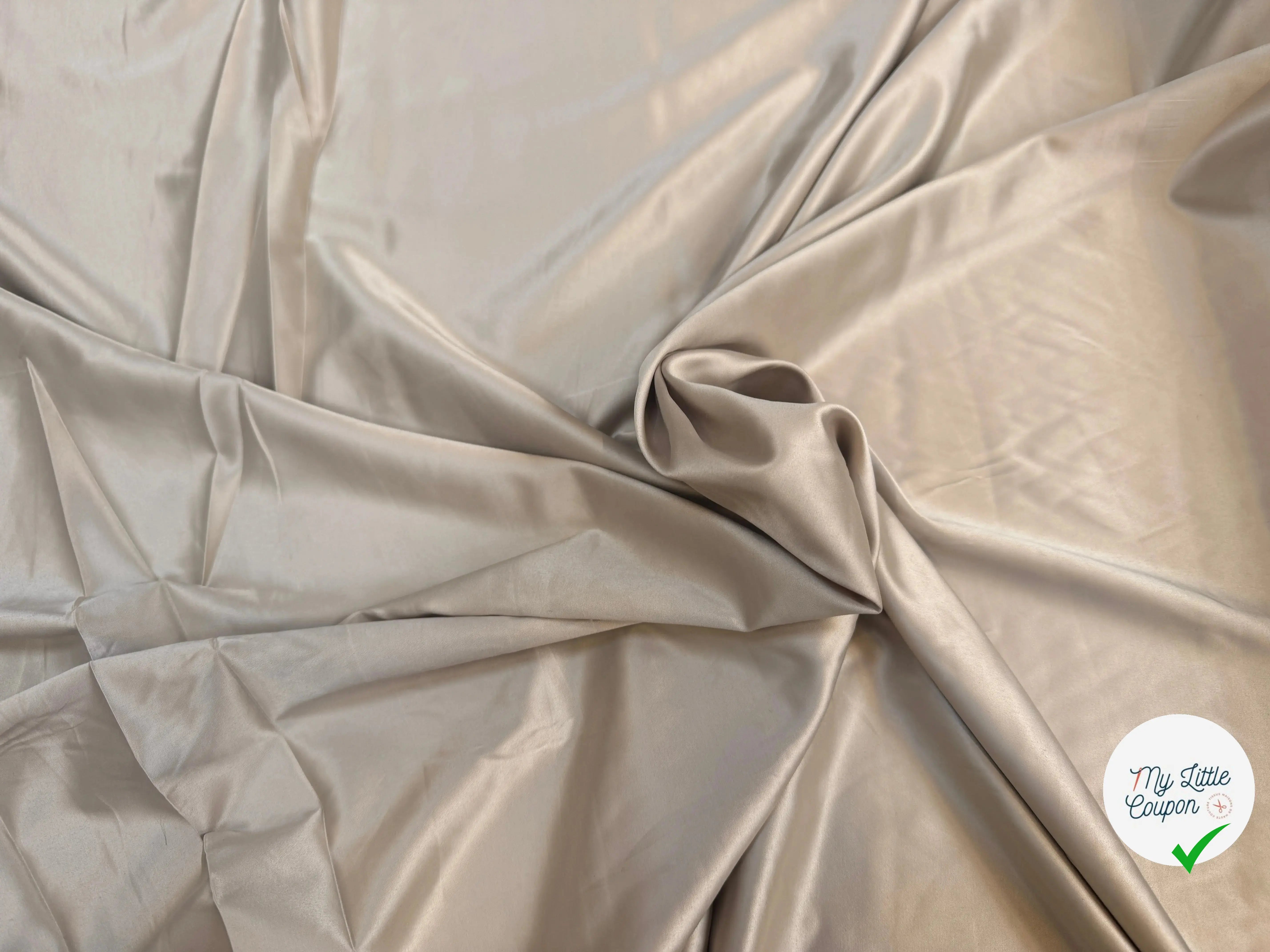 SATIN STRETCH TOUT DOUX DORÉ - My Little Coupon