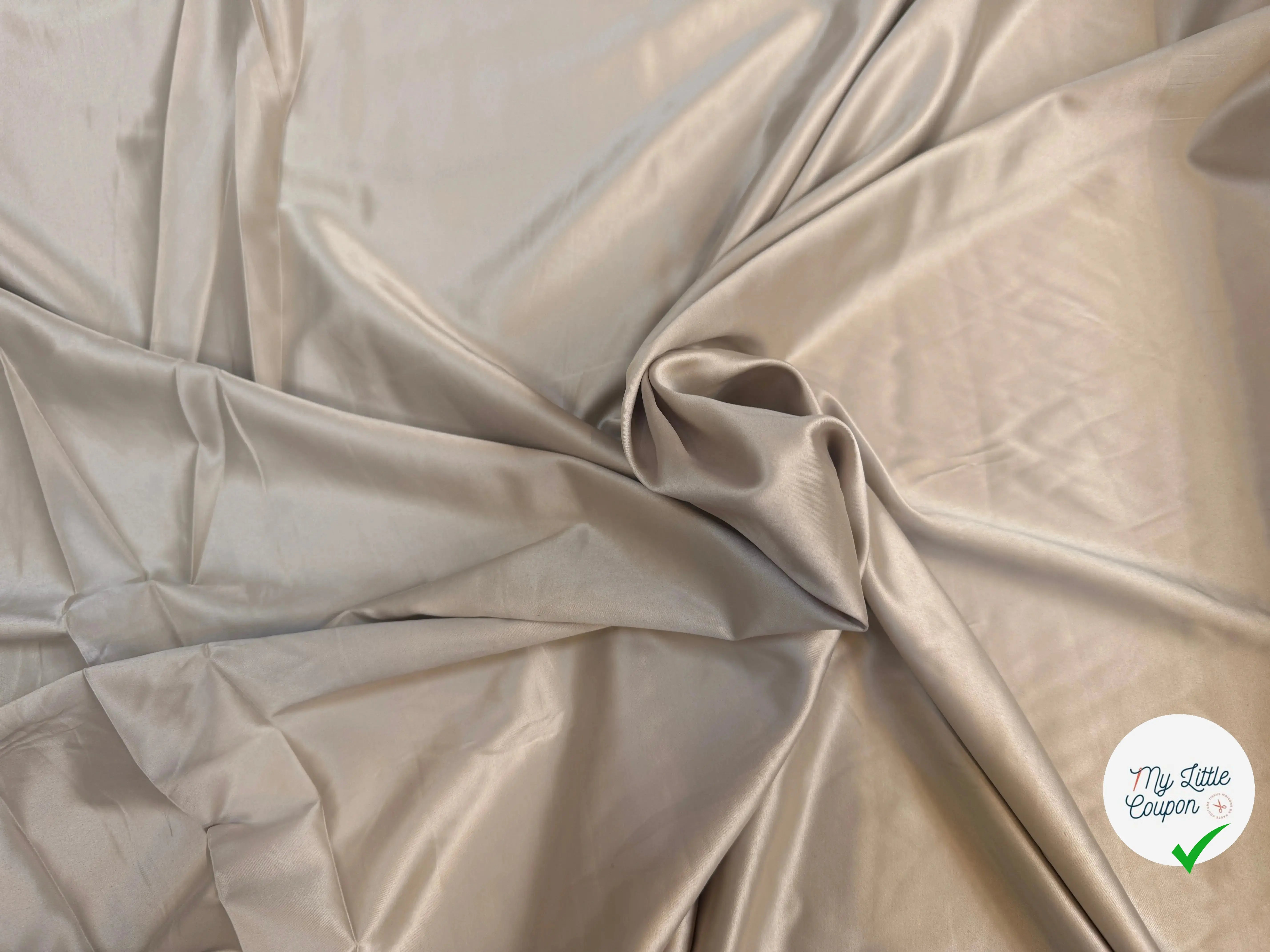 SATIN STRETCH TOUT DOUX DORÉ - My Little Coupon