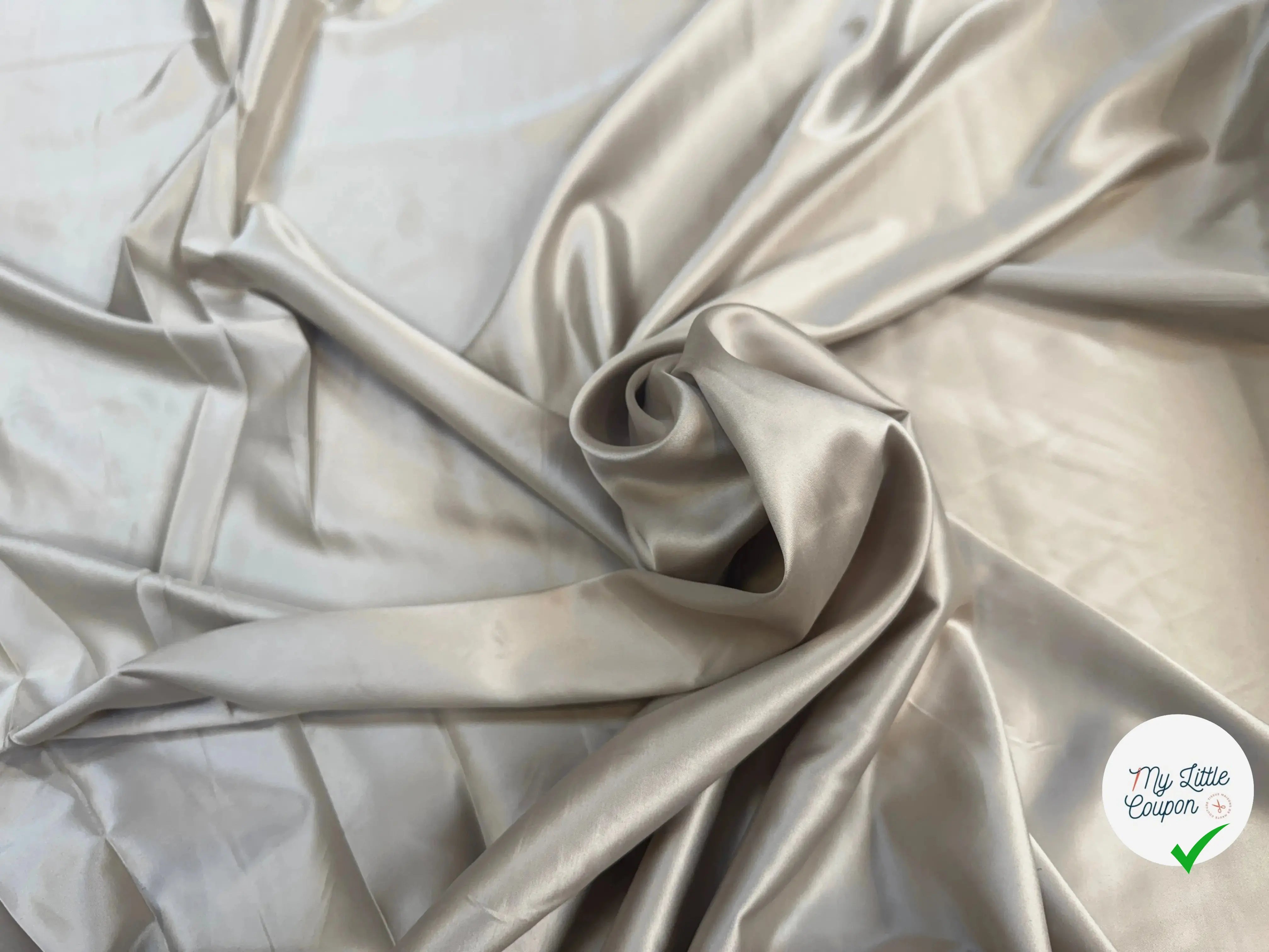 SATIN STRETCH TOUT DOUX DORÉ - My Little Coupon