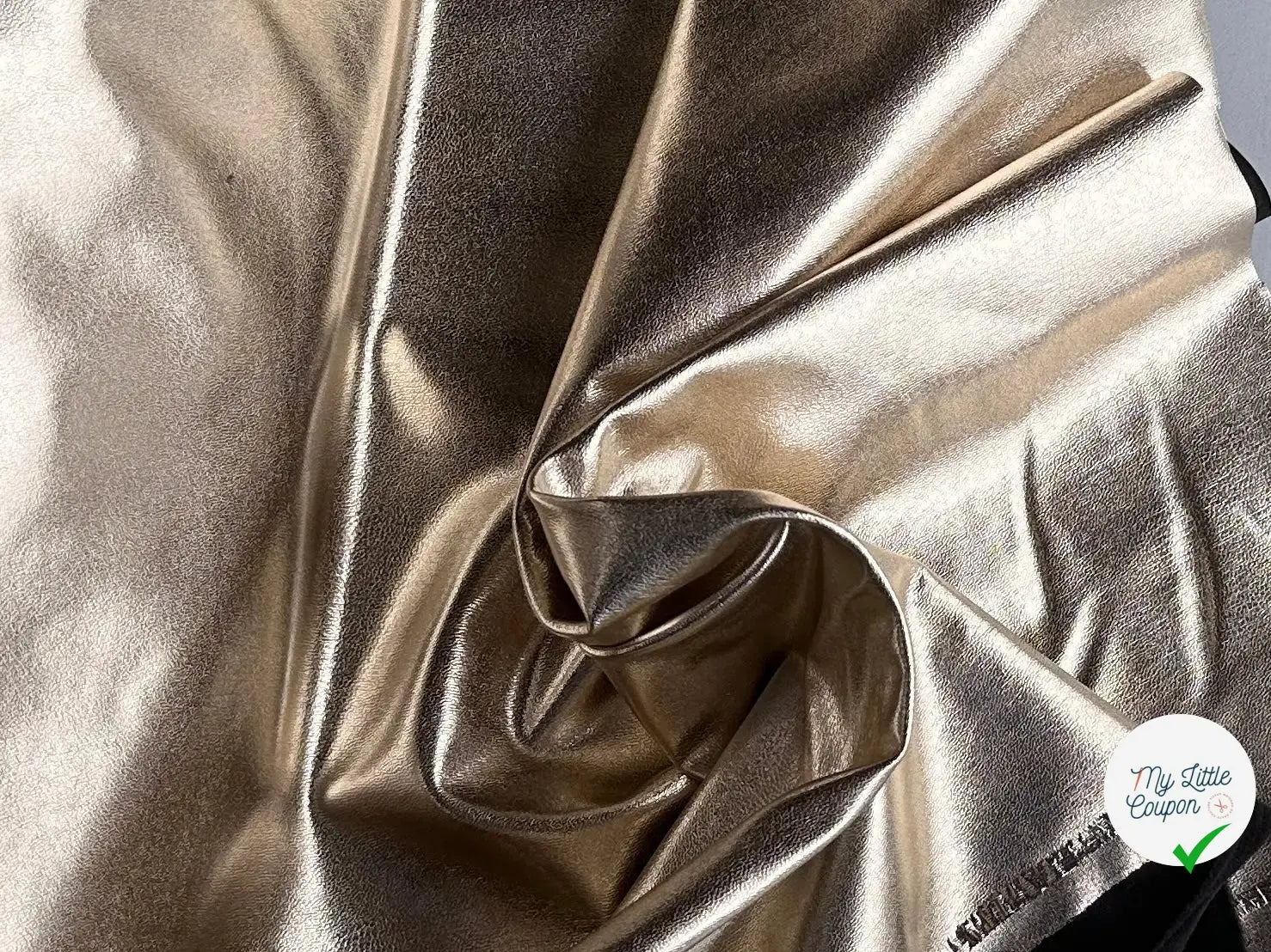SIMILI CUIR BOMBERS SCINTILLANT ENVERS TOUT DOUX OR MLC INTERN