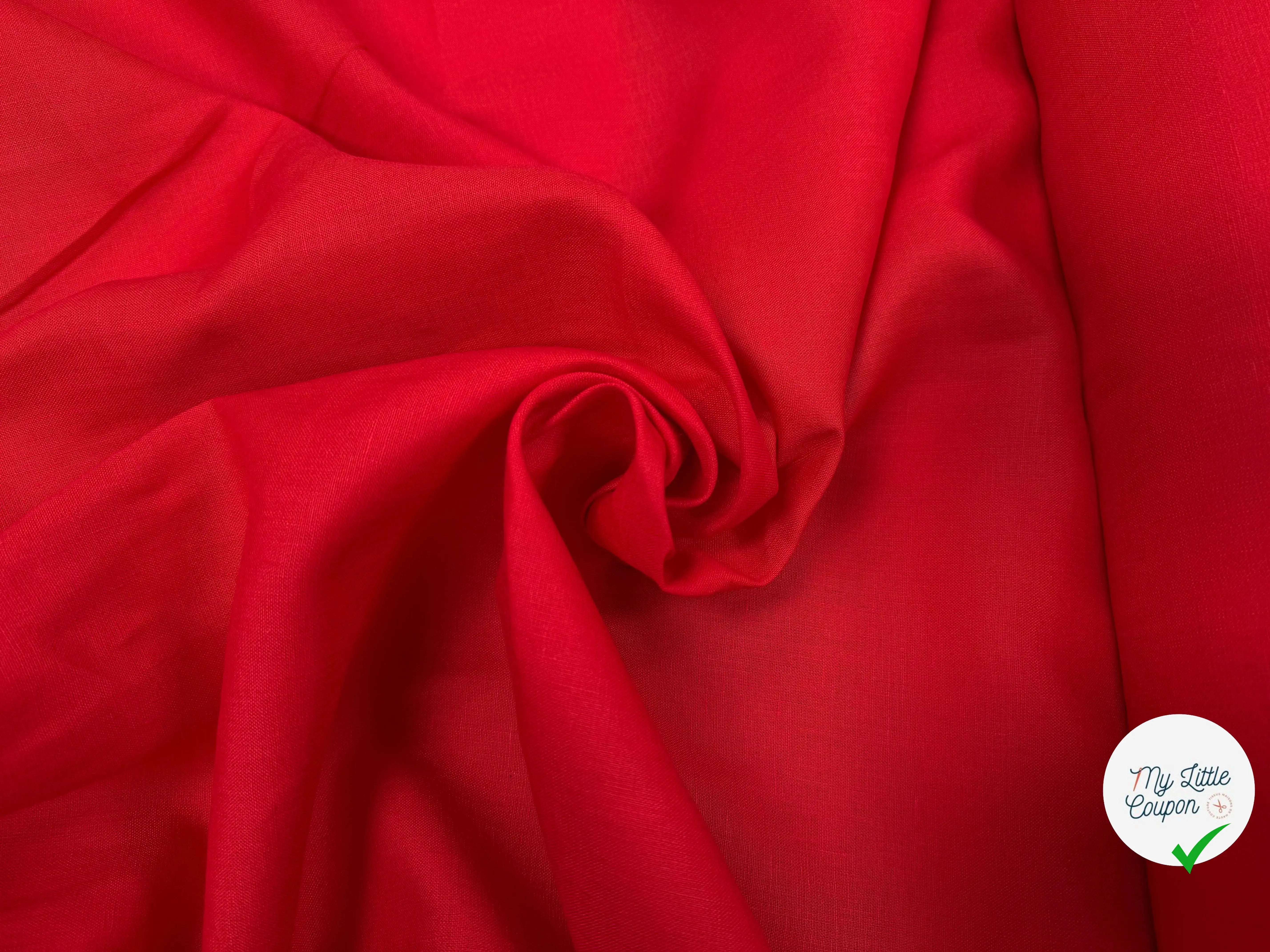 SPANICH LINEN 100% LIN U822 ROUGE FORT - My Little Coupon